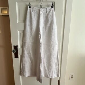 Faithful the Brand 100% Linen Rose Wide Leg Pant size S like new.